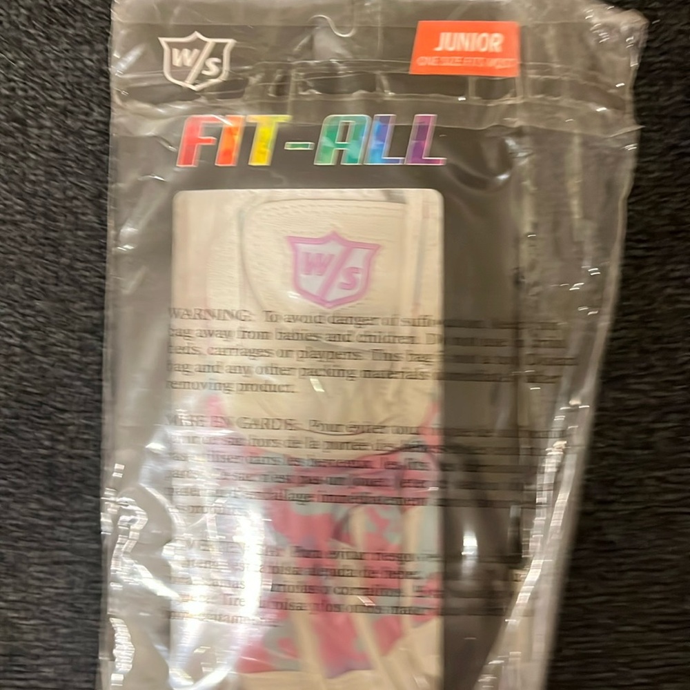 Wilso staff Junior Fit All Camo Golf Glove - white/pink